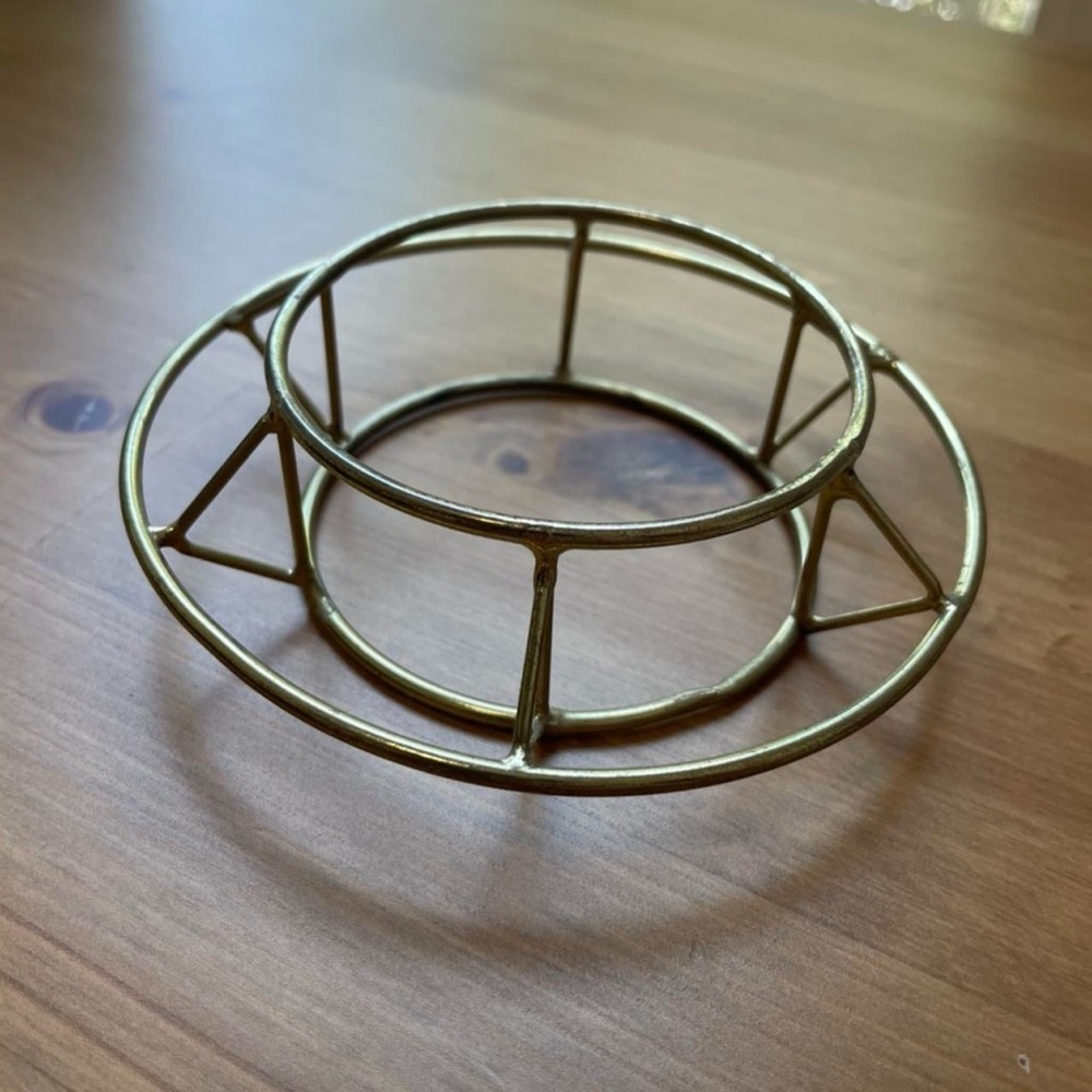 Geometric Brass Wire Bracelet